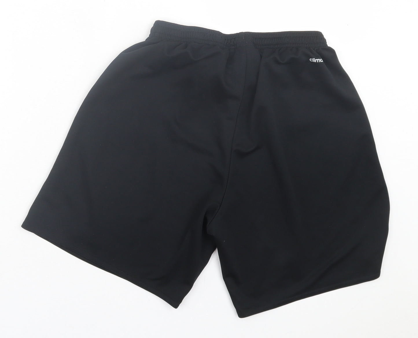 adidas Mens Black Polyester Sweat Shorts Size S L8 in Regular Tie