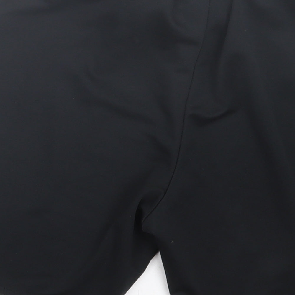 adidas Mens Black Polyester Sweat Shorts Size S L8 in Regular Tie