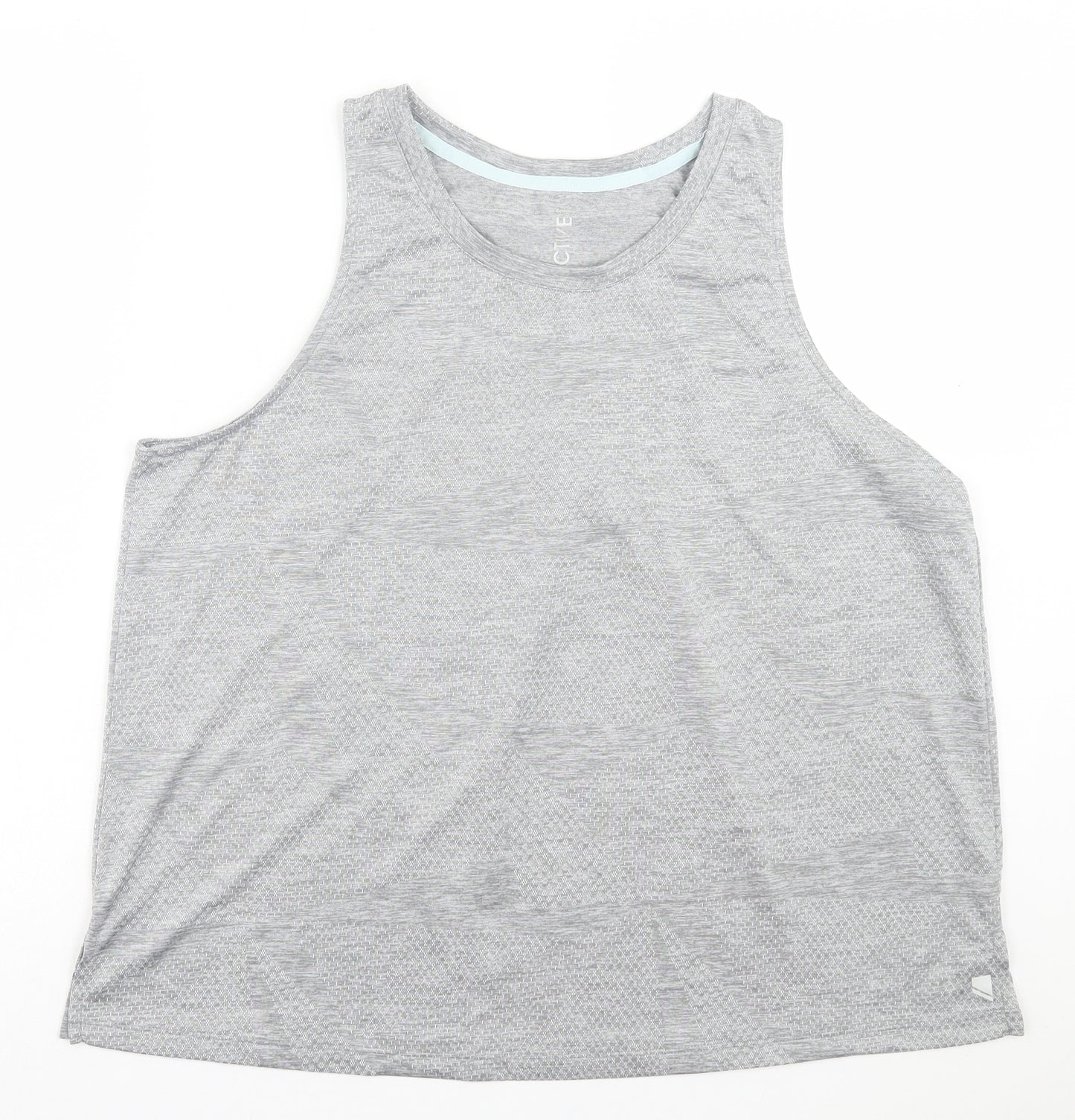 George Womens Grey Polyester Basic Tank Size XL Crew Neck Pullover