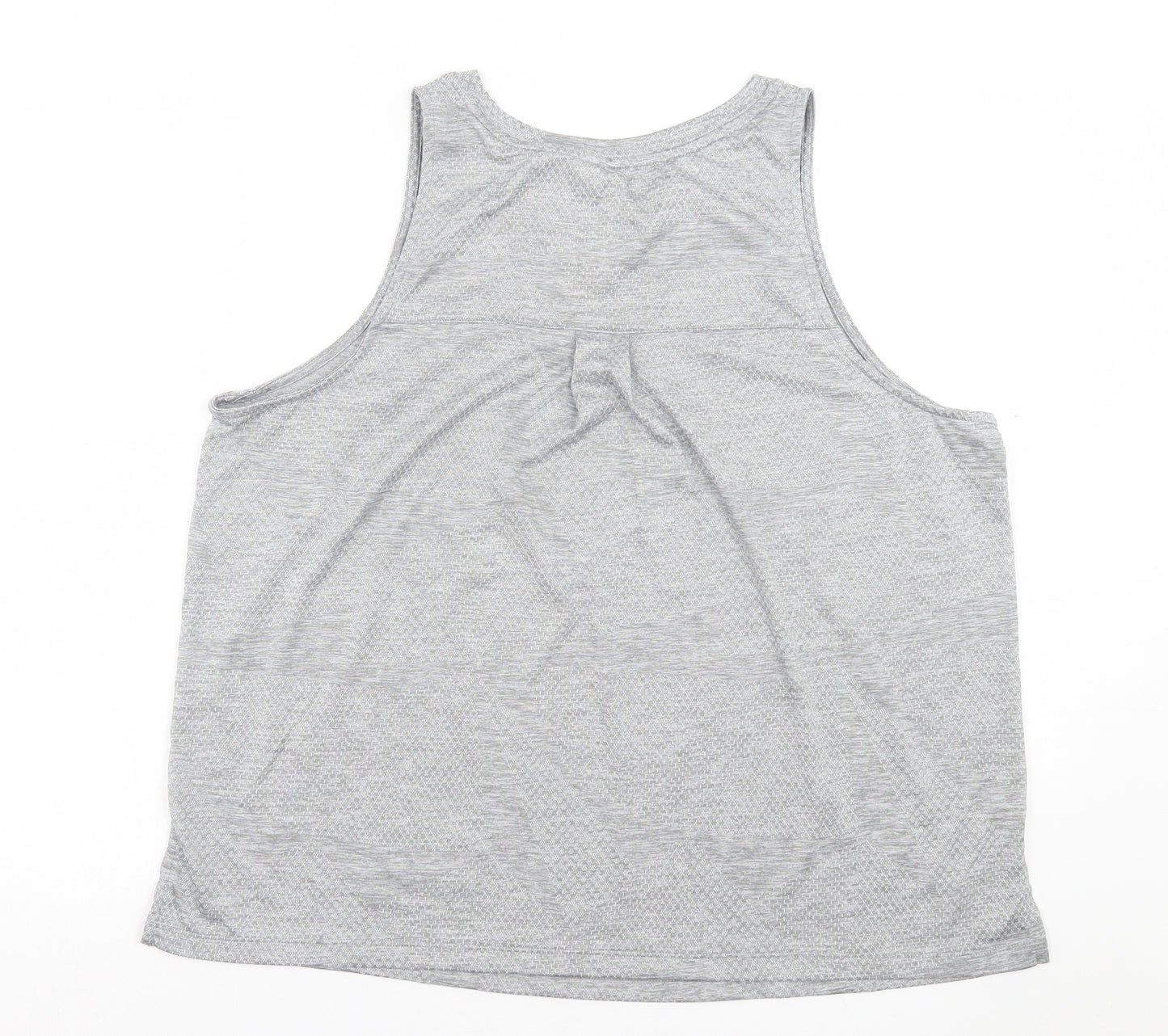 George Womens Grey Polyester Basic Tank Size XL Crew Neck Pullover