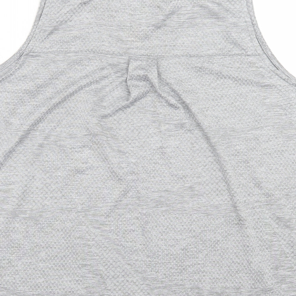 George Womens Grey Polyester Basic Tank Size XL Crew Neck Pullover