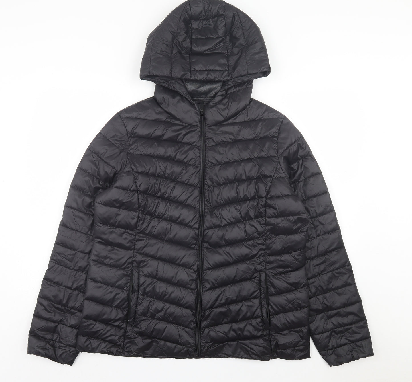 Dunnes Stores Mens Black Puffer Jacket Jacket Size L Zip