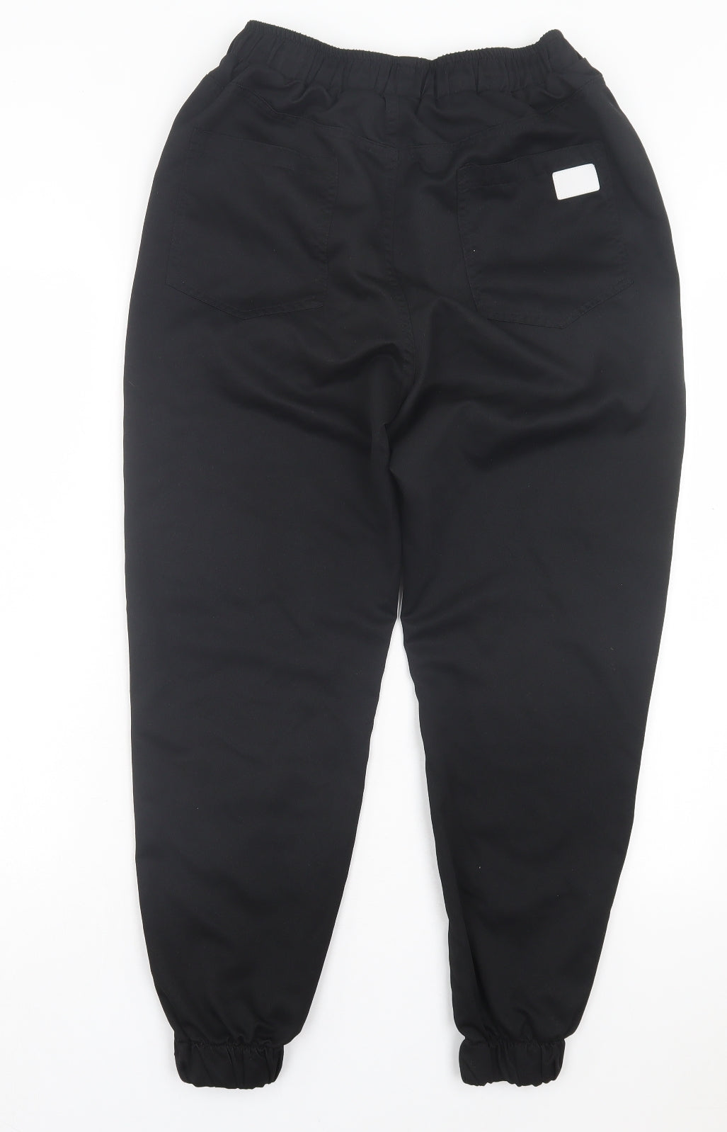 SheIn Womens Black Polyester Trousers Size S L27 in Regular Drawstring