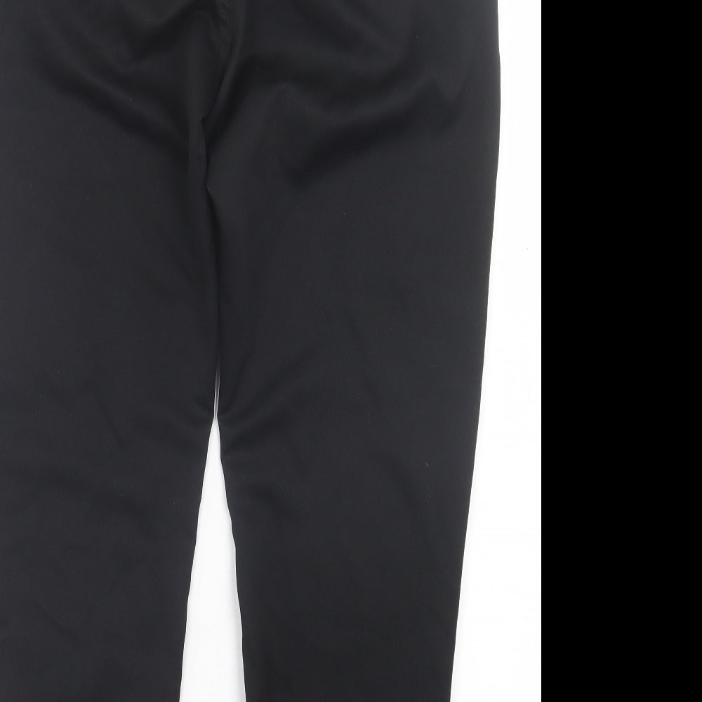SheIn Womens Black Polyester Trousers Size S L27 in Regular Drawstring