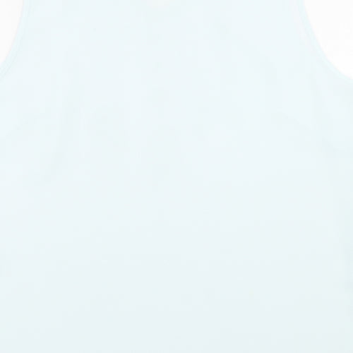 ELVI Womens Blue Polyester Basic Tank Size 18 V-Neck