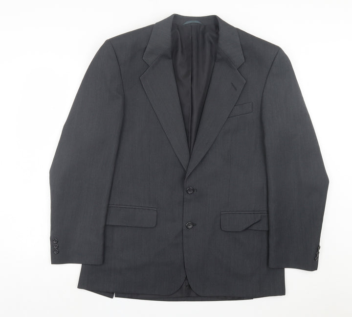 Burton Mens Grey Wool Jacket Suit Jacket Size 40