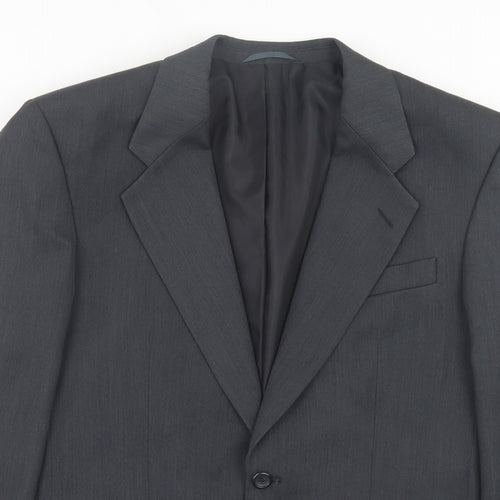 Burton Mens Grey Wool Jacket Suit Jacket Size 40