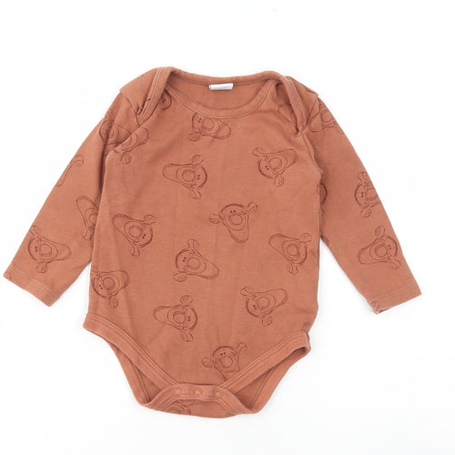 Disney Baby Baby Brown Geometric Cotton Bodysuit Outfit/Set Size 9-12 Months - Tigger
