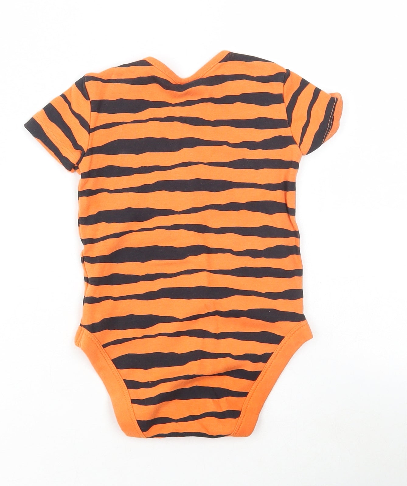 Disney Baby Baby Orange Animal Print Cotton Bodysuit Outfit/Set Size 9-12 Months Snap - One