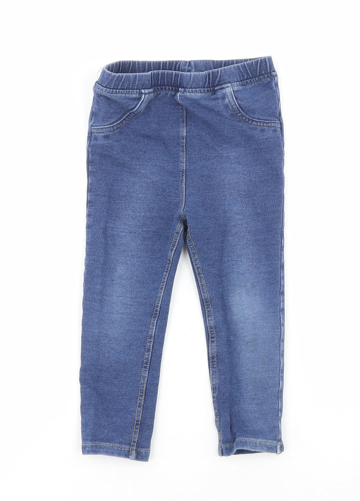 George Baby Blue Cotton Jeans Size 18-24 Months