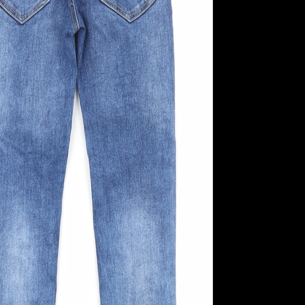 NEXT Boys Blue Cotton Skinny Jeans Size 8 Years Regular Button