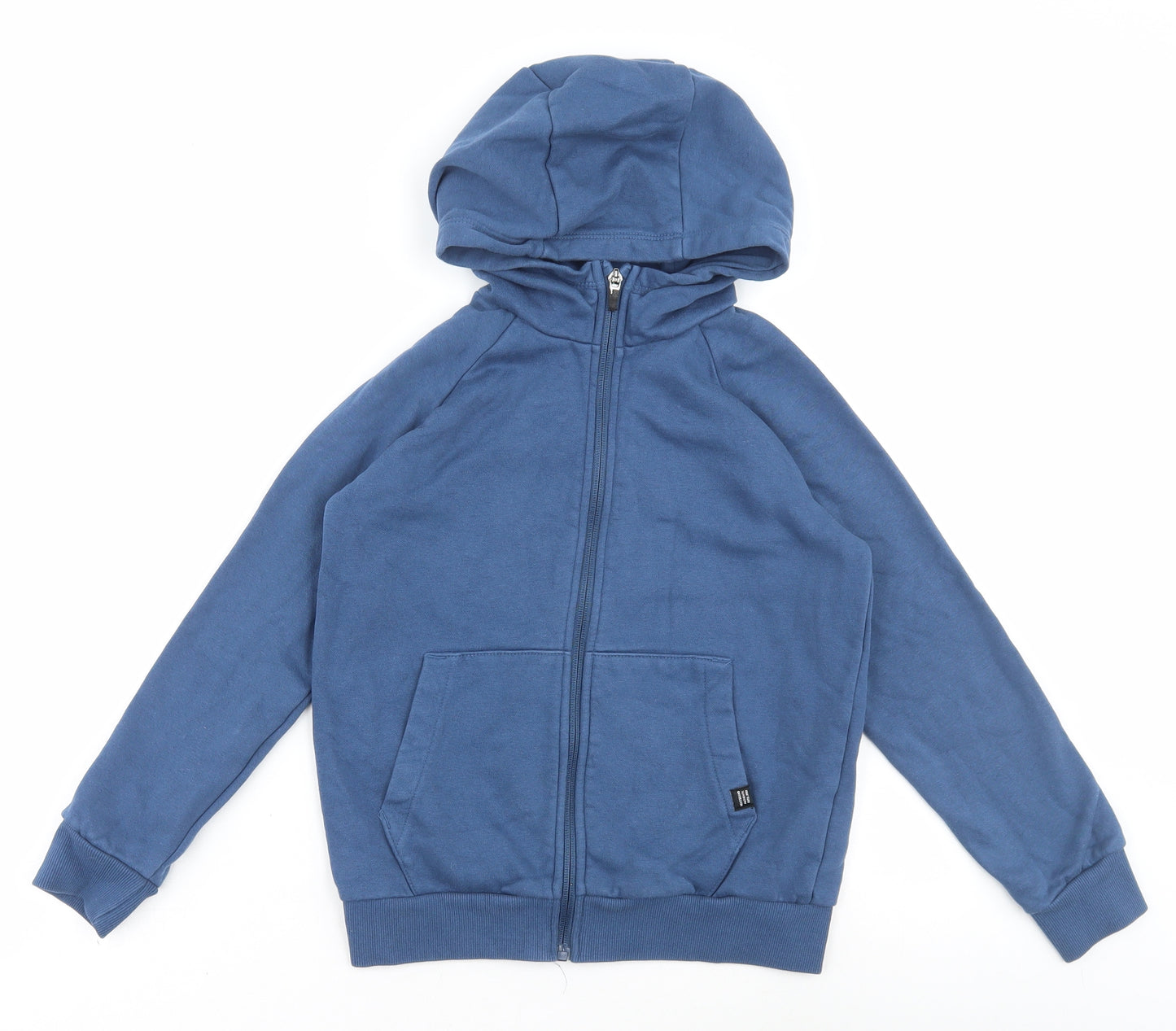 NEXT Boys Blue Cotton Full Zip Hoodie Size 9 Years Zip