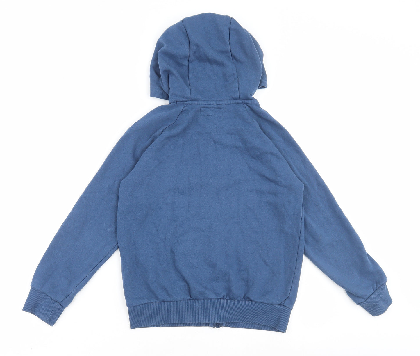 NEXT Boys Blue Cotton Full Zip Hoodie Size 9 Years Zip