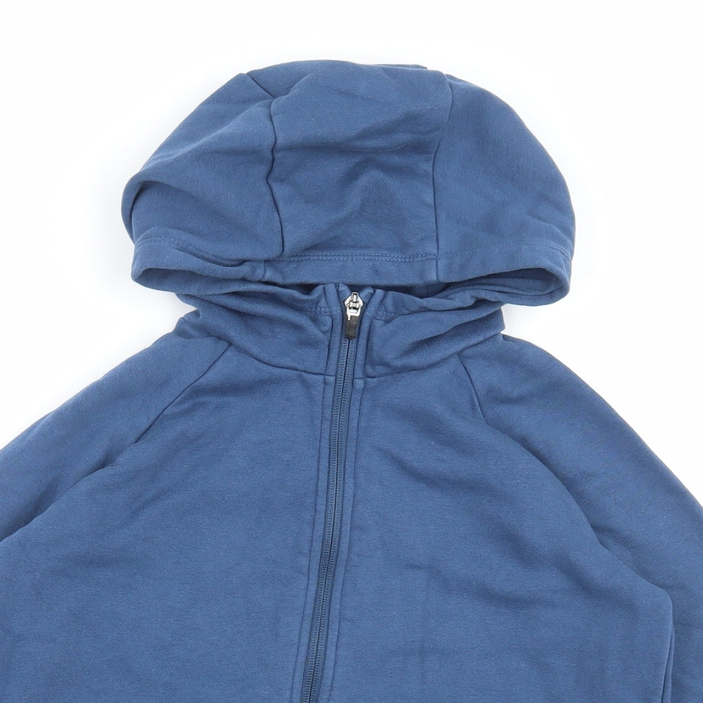 NEXT Boys Blue Cotton Full Zip Hoodie Size 9 Years Zip