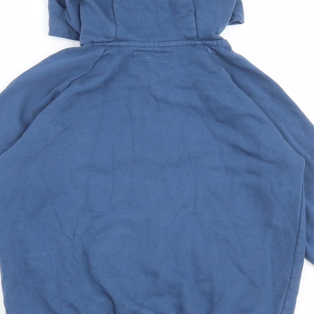 NEXT Boys Blue Cotton Full Zip Hoodie Size 9 Years Zip