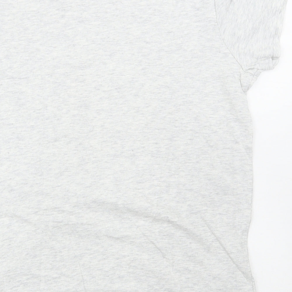 Member's Mark Womens Grey Cotton Basic T-Shirt Size 14 Scoop Neck - Parrot