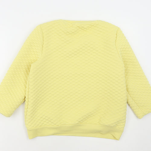 Savida Womens Yellow Polyester Pullover Sweatshirt Size S Pullover