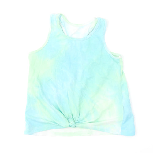 Dunnes Stores Boys Multicoloured Cotton Basic T-Shirt Size 8-9 Years Round Neck - Tie Dye