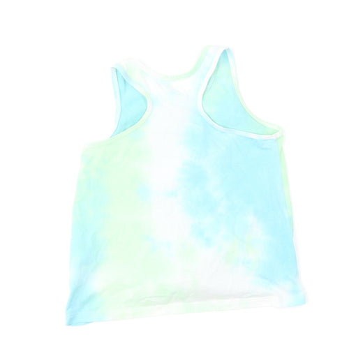 Dunnes Stores Boys Multicoloured Cotton Basic T-Shirt Size 8-9 Years Round Neck - Tie Dye