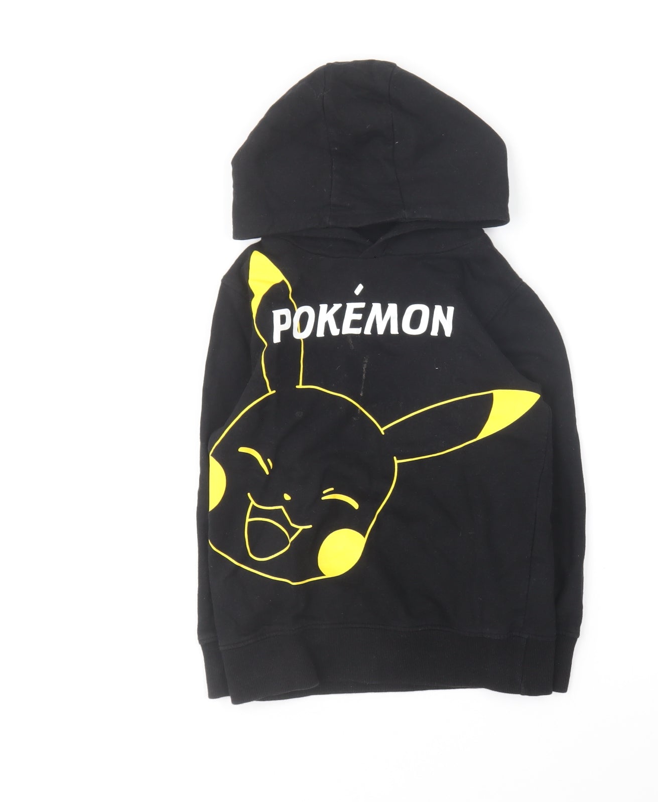 Vanilla Underground Boys Black Cotton Pullover Hoodie Size 5-6 Years Pullover - Pokémon Pikachu