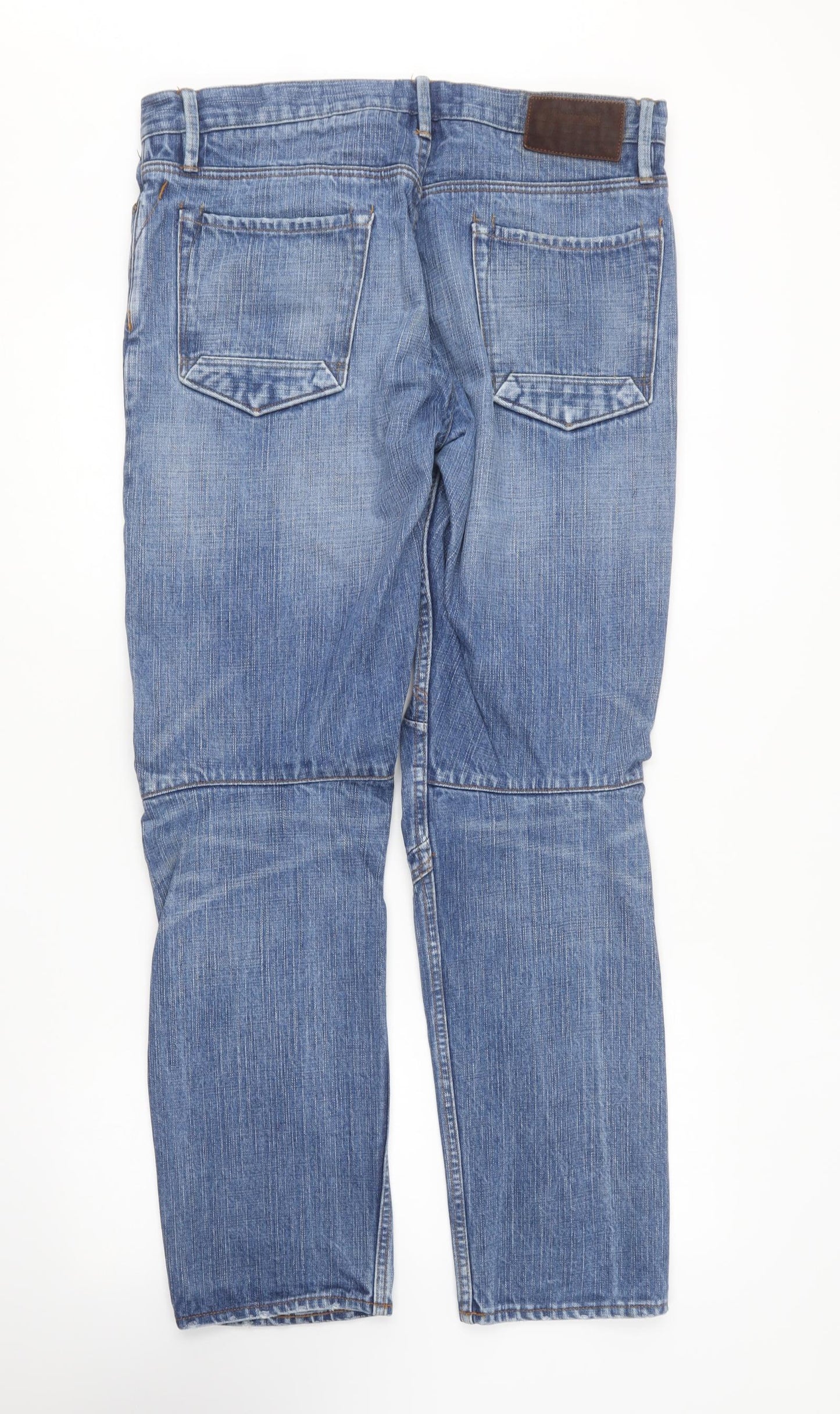 Timberland Mens Blue Cotton Straight Jeans Size 35 in L30 in Regular Button