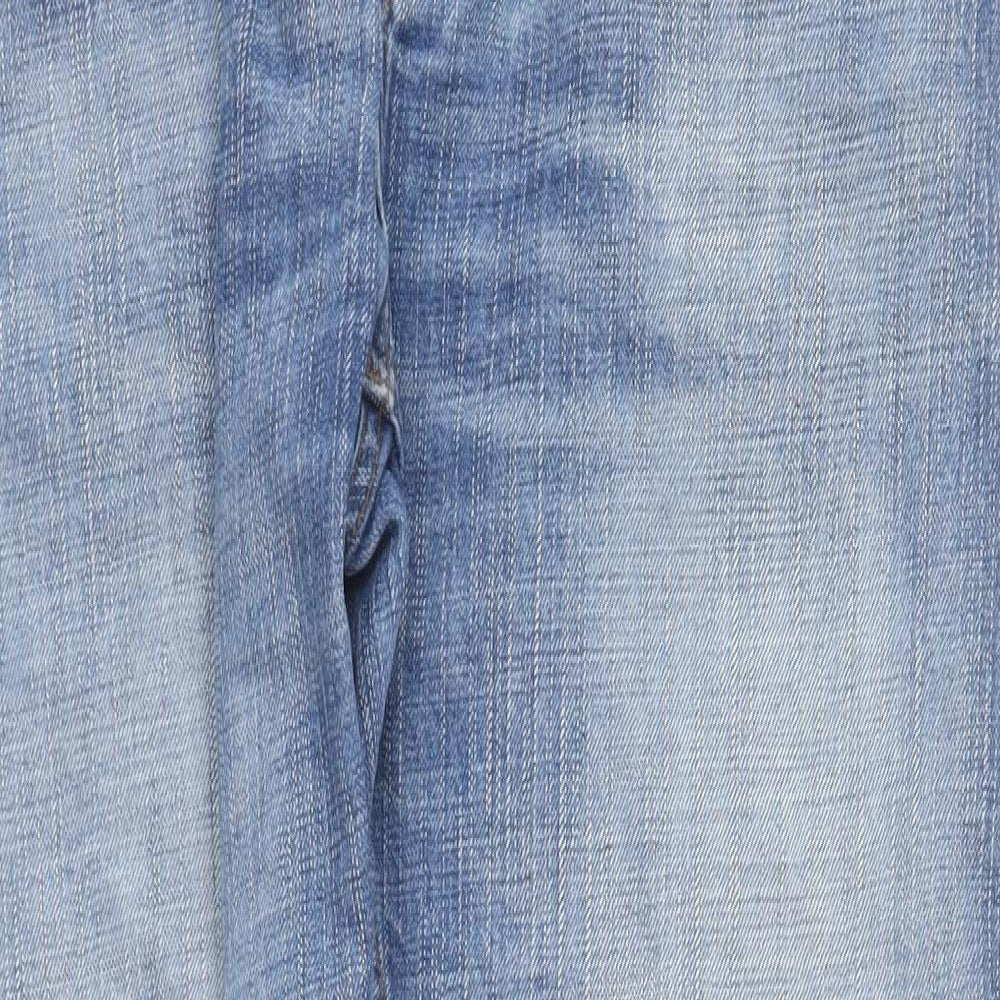 Timberland Mens Blue Cotton Straight Jeans Size 35 in L30 in Regular Button