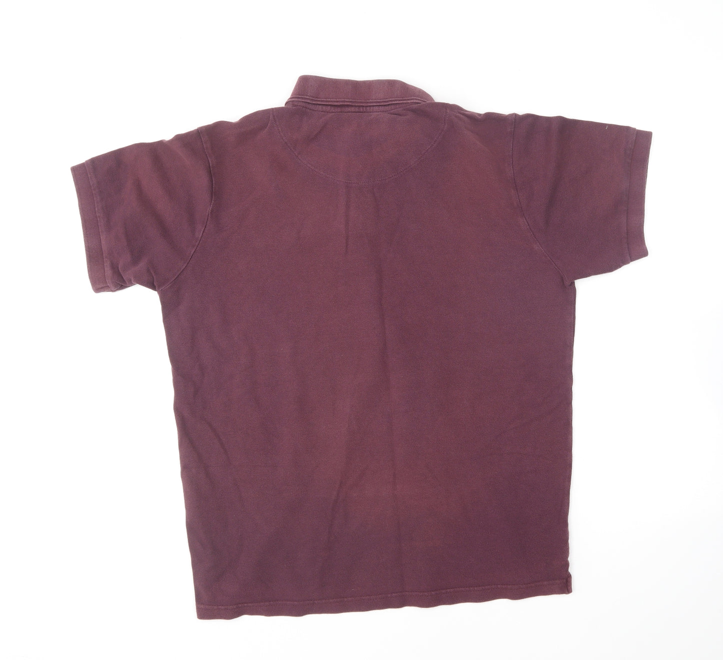 Capsule Mens Purple Cotton Polo Size L Collared Pullover