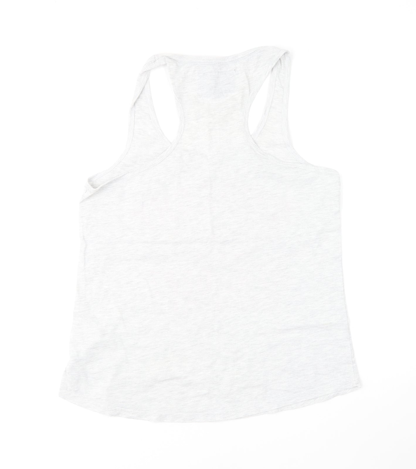 Superdry Womens Grey Polyester Basic Tank Size L Round Neck