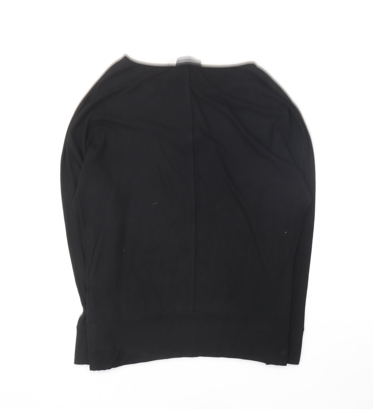 Mint Velvet Womens Black Round Neck Modal Pullover Jumper Size S