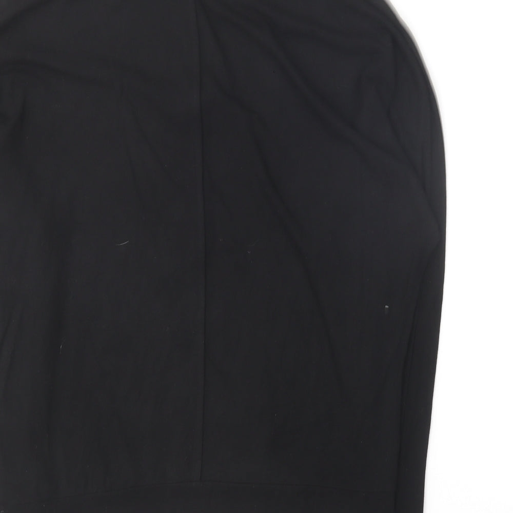 Mint Velvet Womens Black Round Neck Modal Pullover Jumper Size S