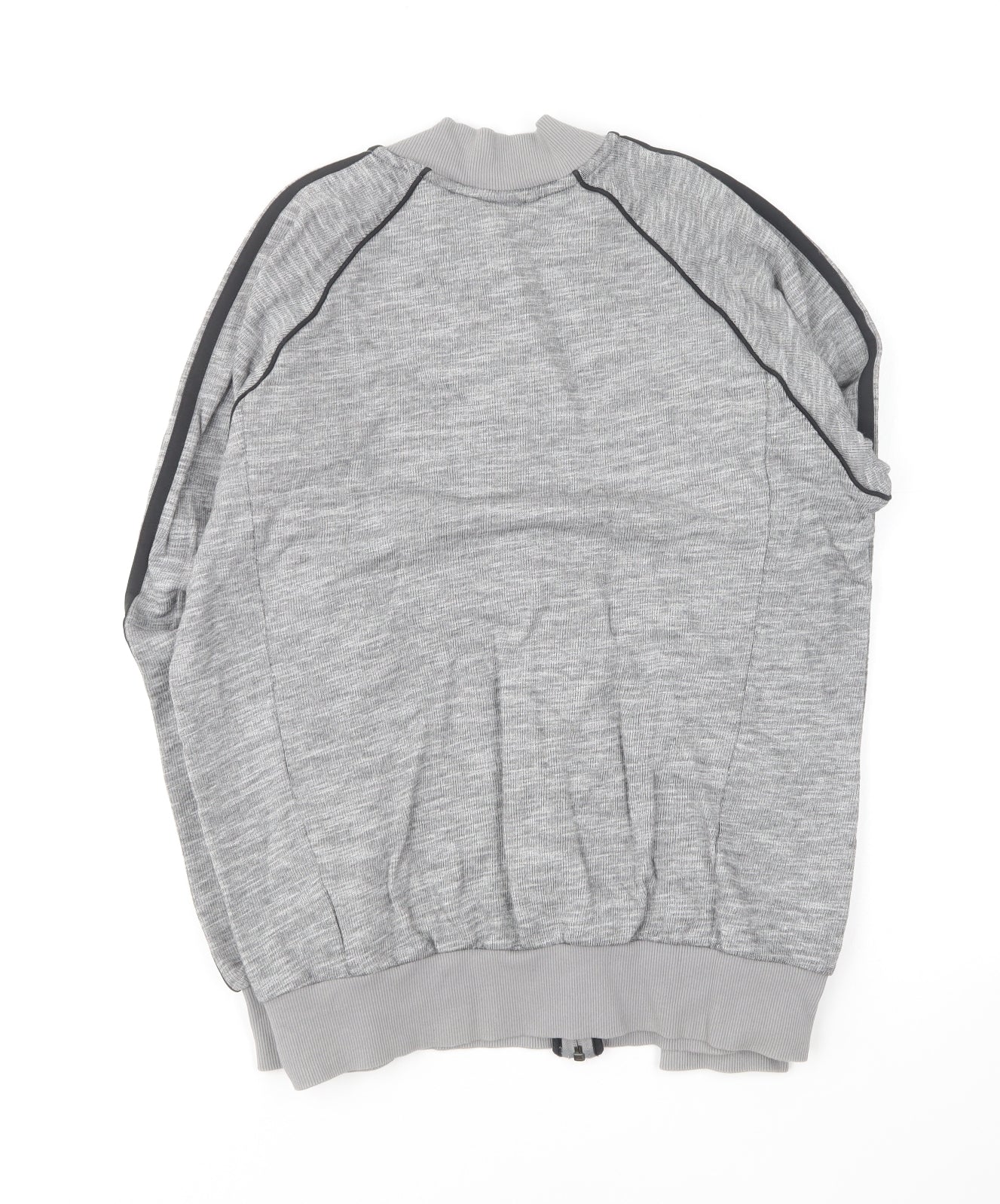 adidas Mens Grey Cotton Full Zip Sweatshirt Size M