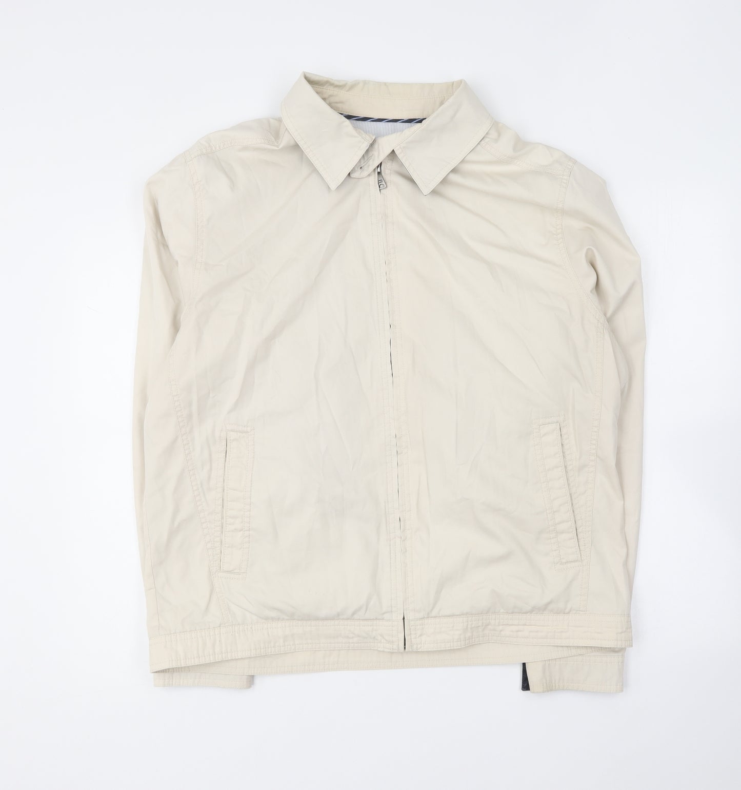Marks and Spencer Mens Beige Jacket Size L Zip