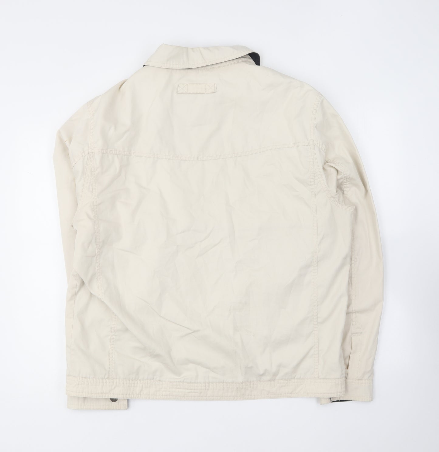 Marks and Spencer Mens Beige Jacket Size L Zip