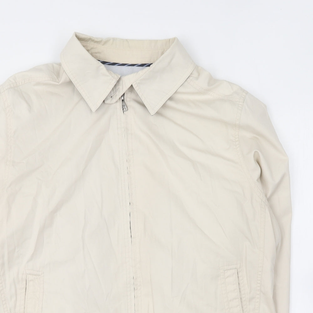 Marks and Spencer Mens Beige Jacket Size L Zip