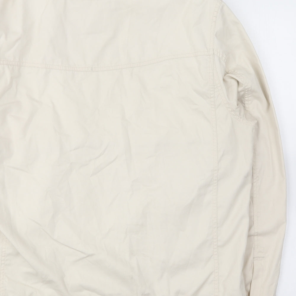 Marks and Spencer Mens Beige Jacket Size L Zip