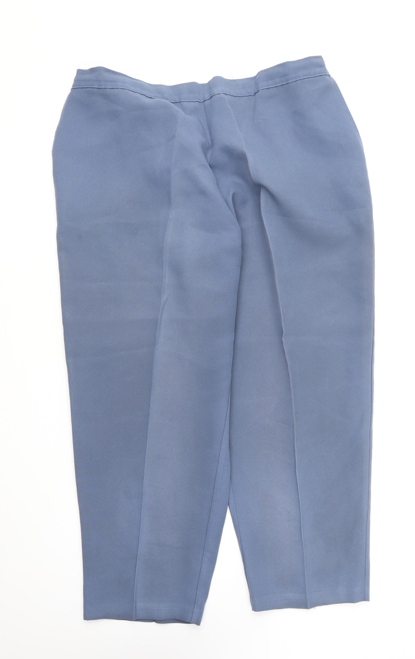 Saira of Manchester Womens Blue Polyester Trousers Size 24 L27 in Regular