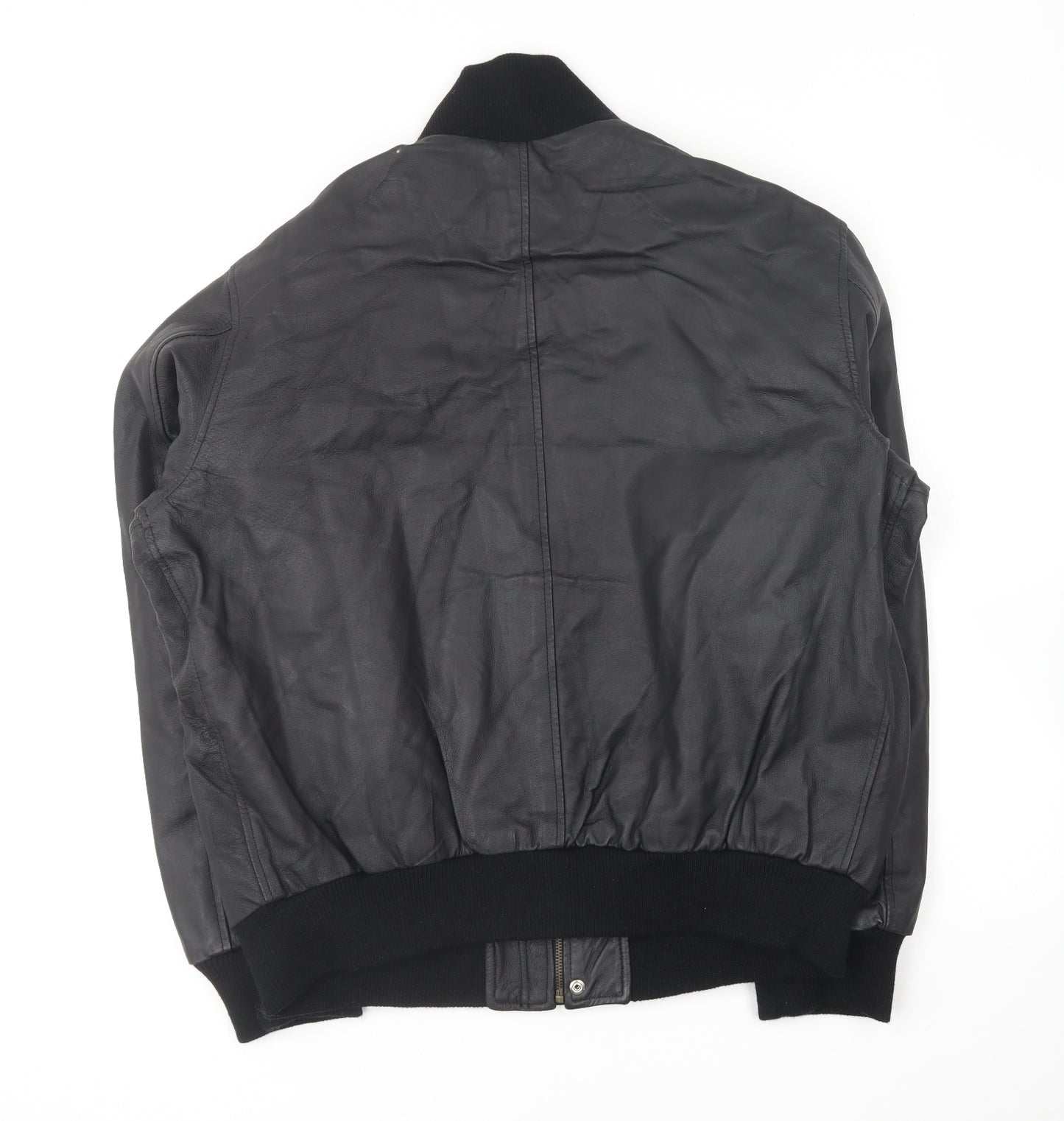 Vere Pelle Mens Black Jacket Size 2XL Zip