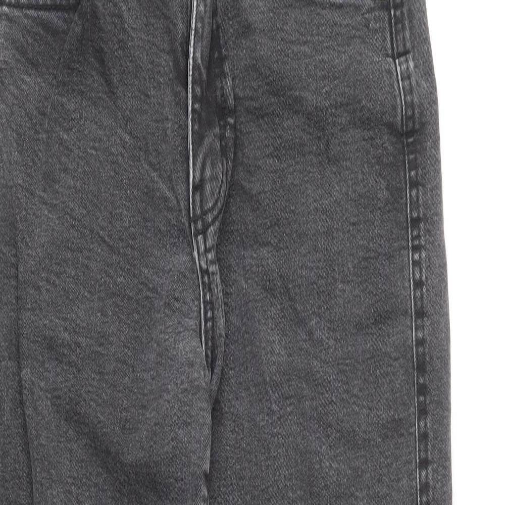 Pull&Bear Womens Grey Cotton Skinny Jeans Size 26 in L25 in Regular Button