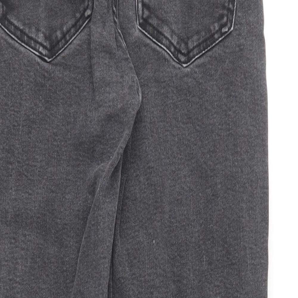 Pull&Bear Womens Grey Cotton Skinny Jeans Size 26 in L25 in Regular Button