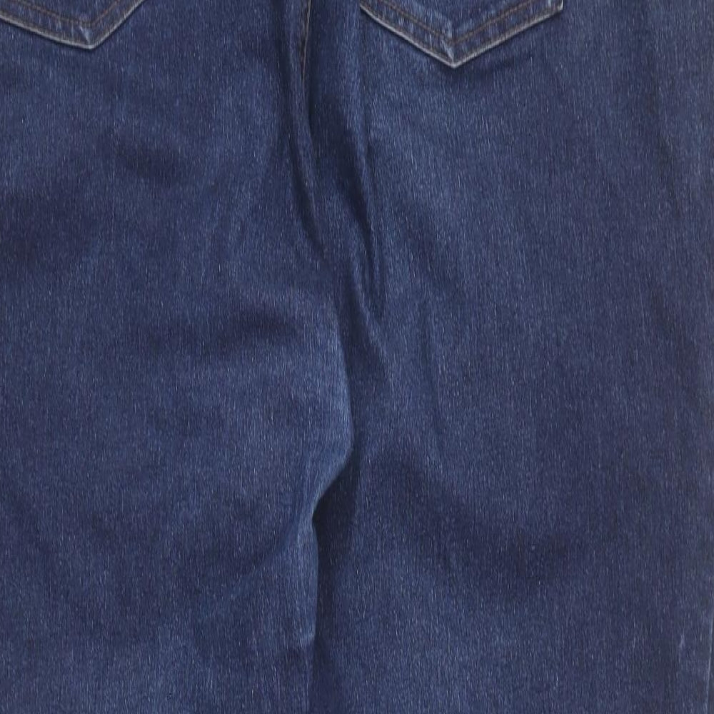 New Look Womens Blue Cotton Skinny Jeans Size 22 L28 in Regular Button