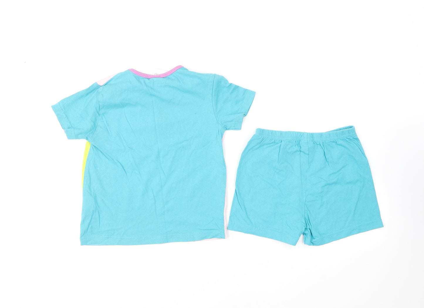 Preworn Girls Black Solid Cotton Top Pyjama Set Size 5-6 Years Pullover - LOL Surprise