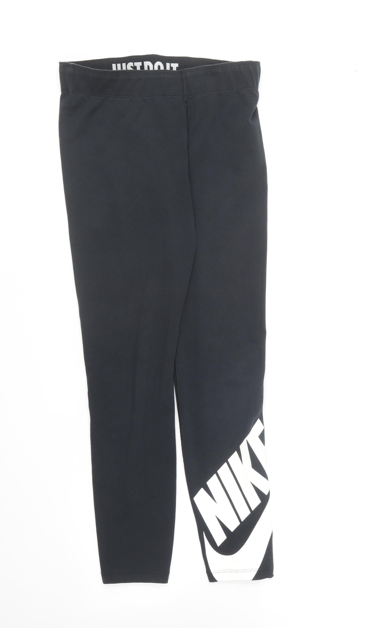 adidas Womens Black Cotton Compression Leggings Size S L25 in Regular