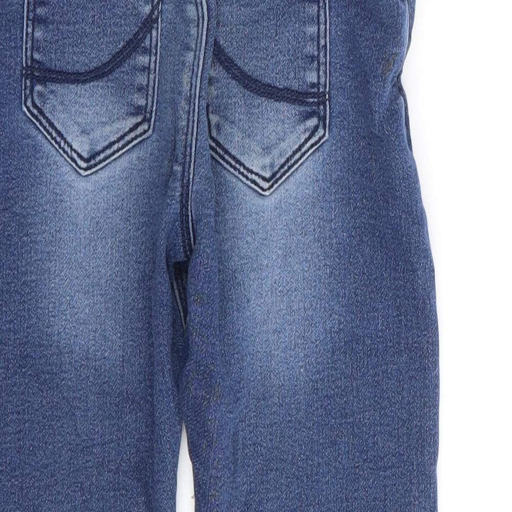 Dunnes Boys Blue Cotton Straight Jeans Size 3-4 Years Regular Tie