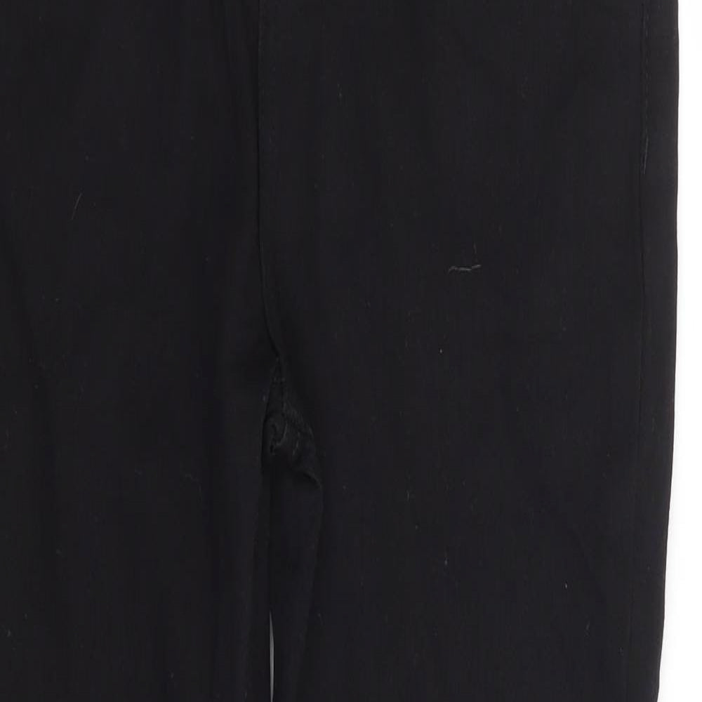 Pep & Co Girls Black Cotton Skinny Jeans Size 10-11 Years Regular Zip