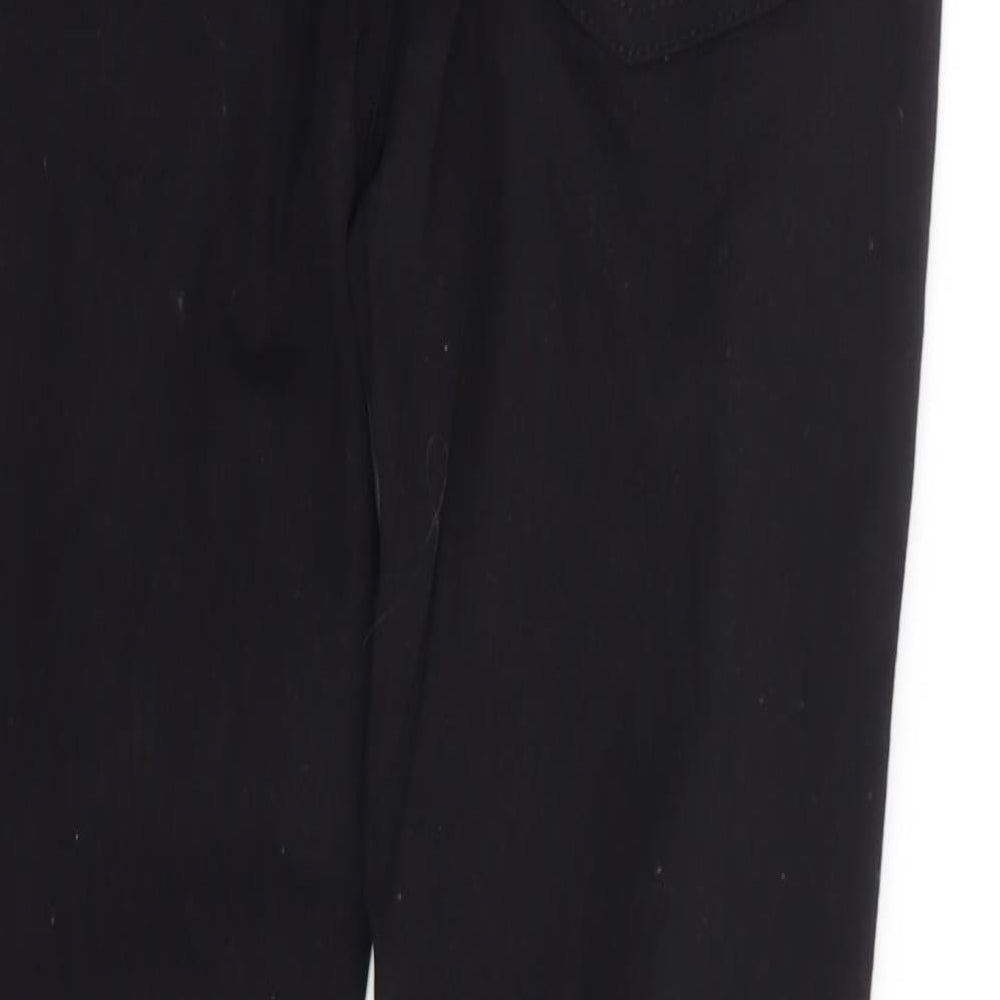 Pep & Co Girls Black Cotton Skinny Jeans Size 10-11 Years Regular Zip