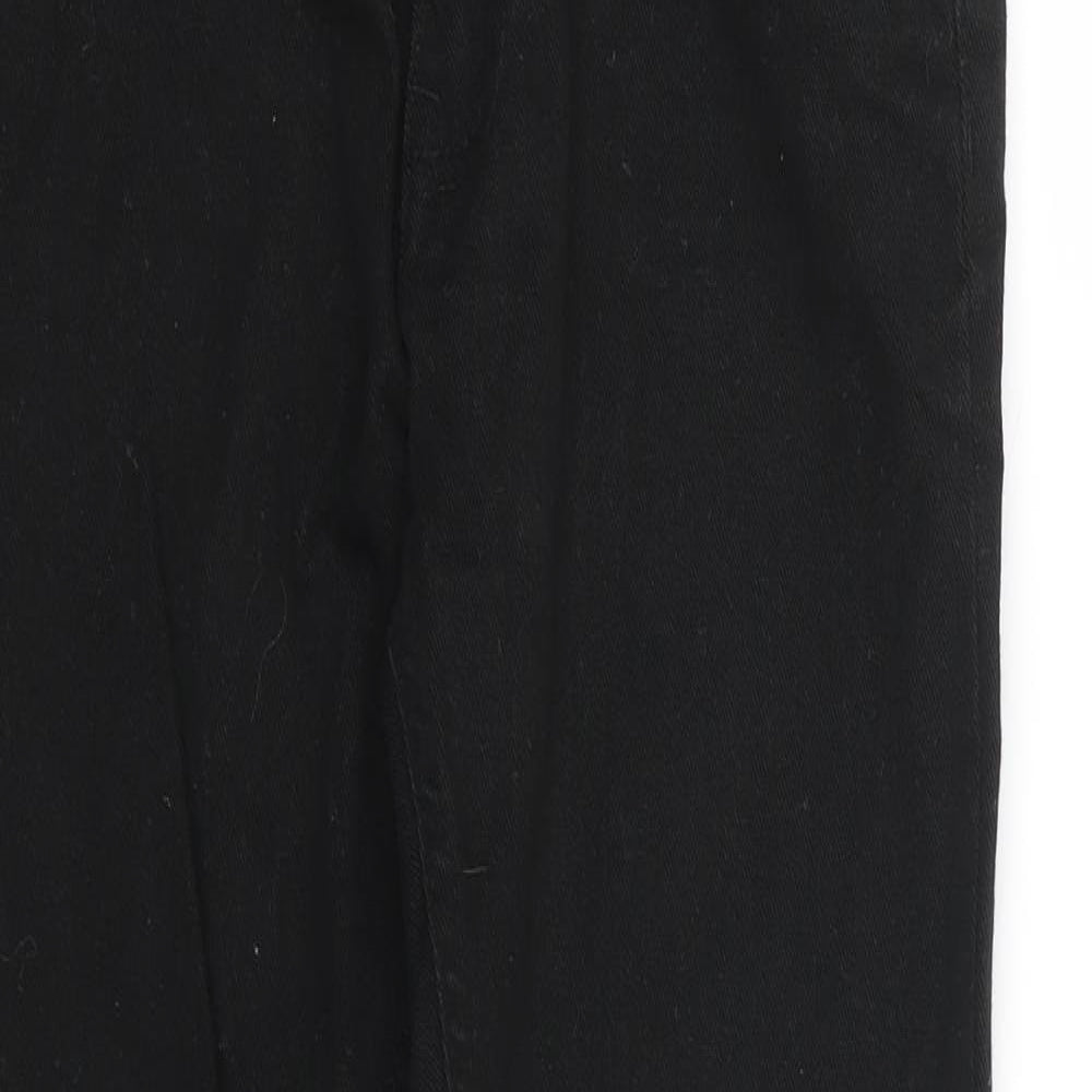 Lee Cooper Boys Black Cotton Skinny Jeans Size 11-12 Years Regular Zip