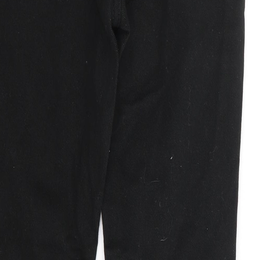 Lee Cooper Boys Black Cotton Skinny Jeans Size 11-12 Years Regular Zip