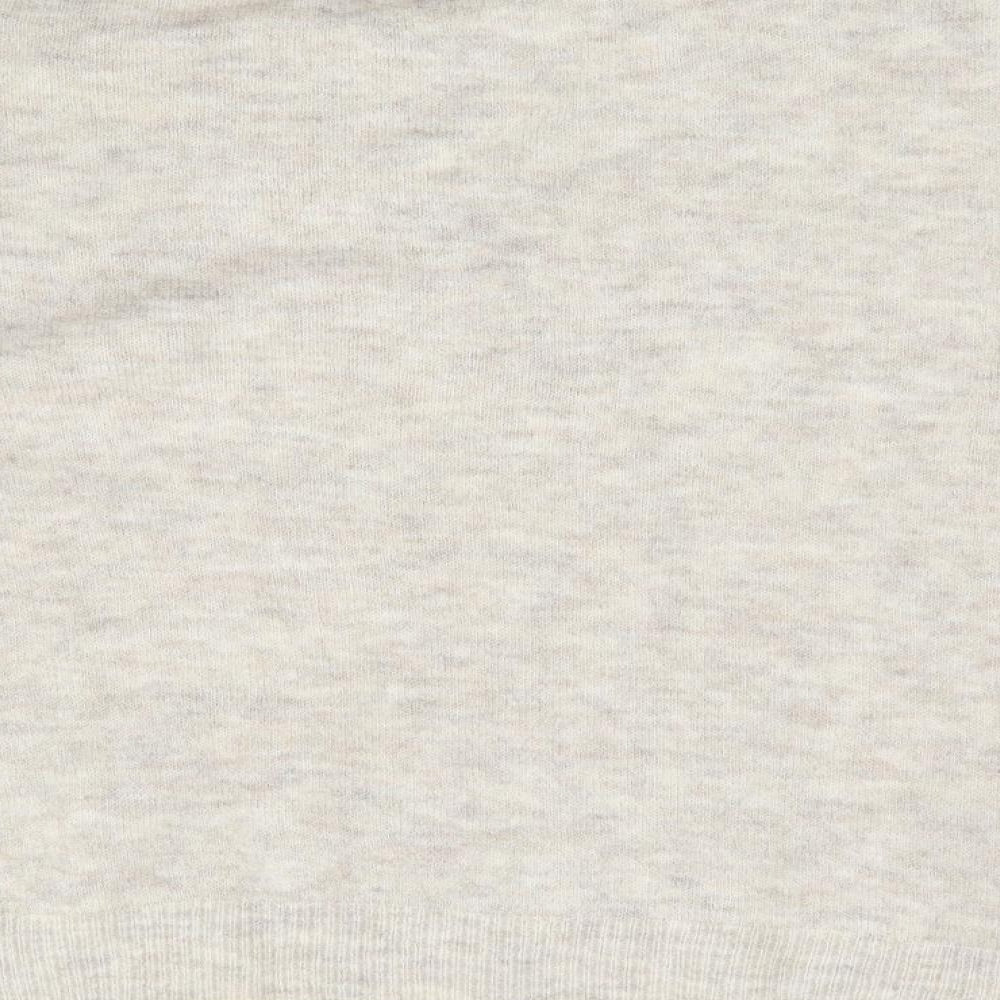 Primark Womens Beige Collared Acrylic Pullover Jumper Size 14