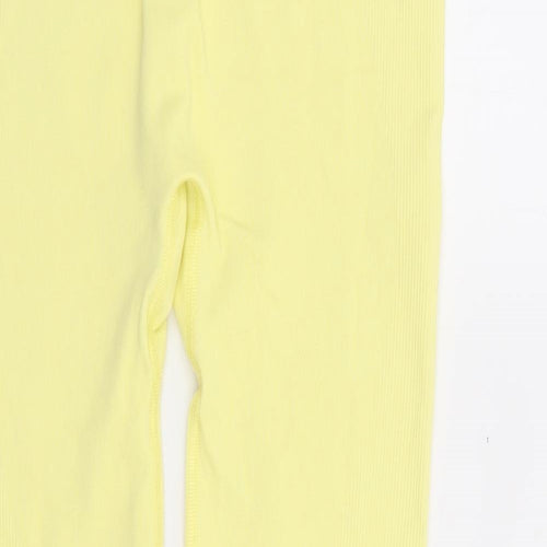 ASOS Womens Yellow Polyester Track Pants Leggings Size M L27 in Regular