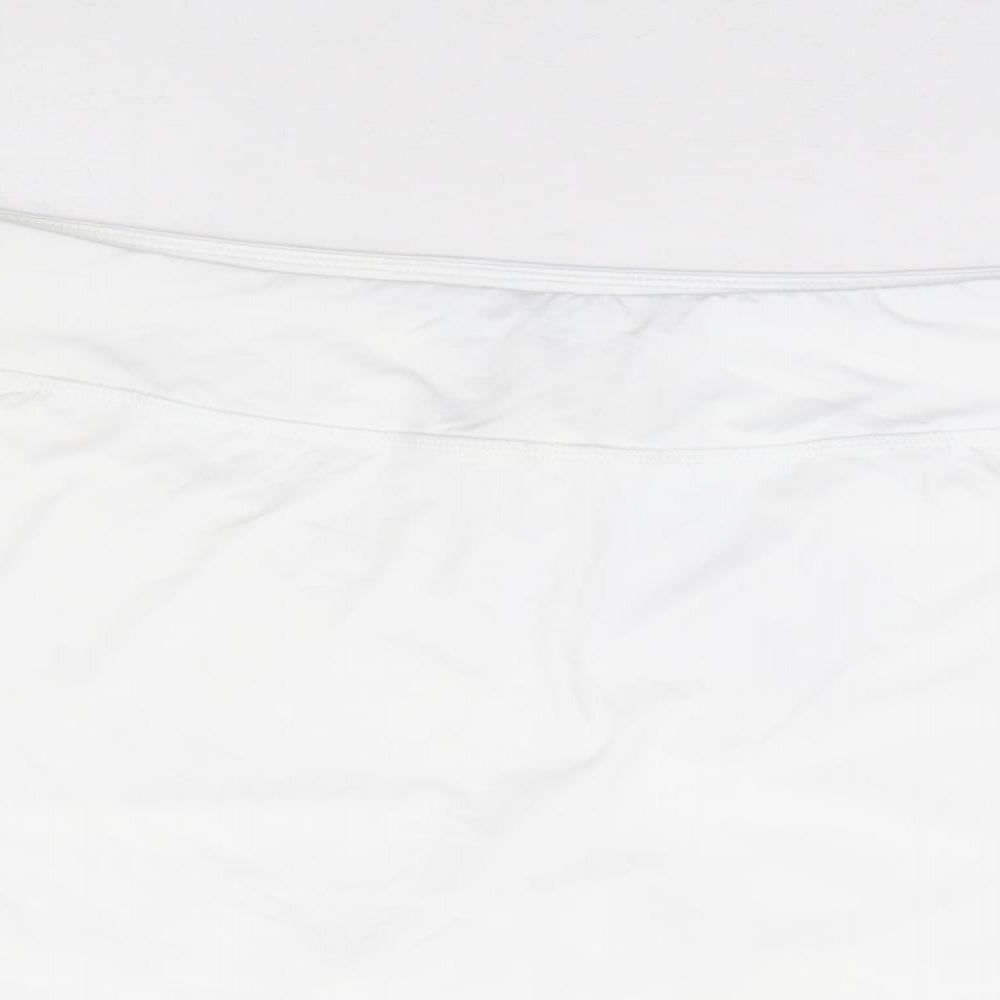 Slazenger Womens Ivory Polyamide Mini Skort Size 12 - Tennis, Activewear